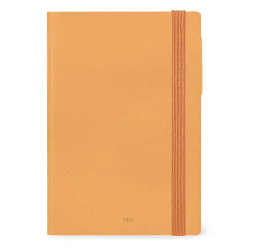 2025 Medium Weekly Diary - Orange & Apricot Crush