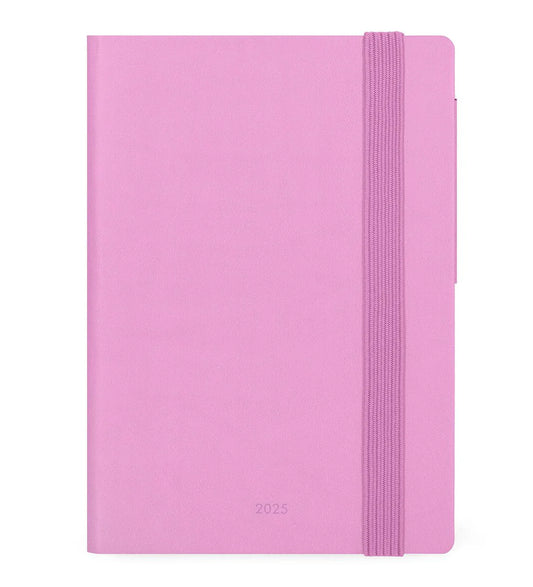 2025 Medium Weekly Diary With Notebook - Bubblegum