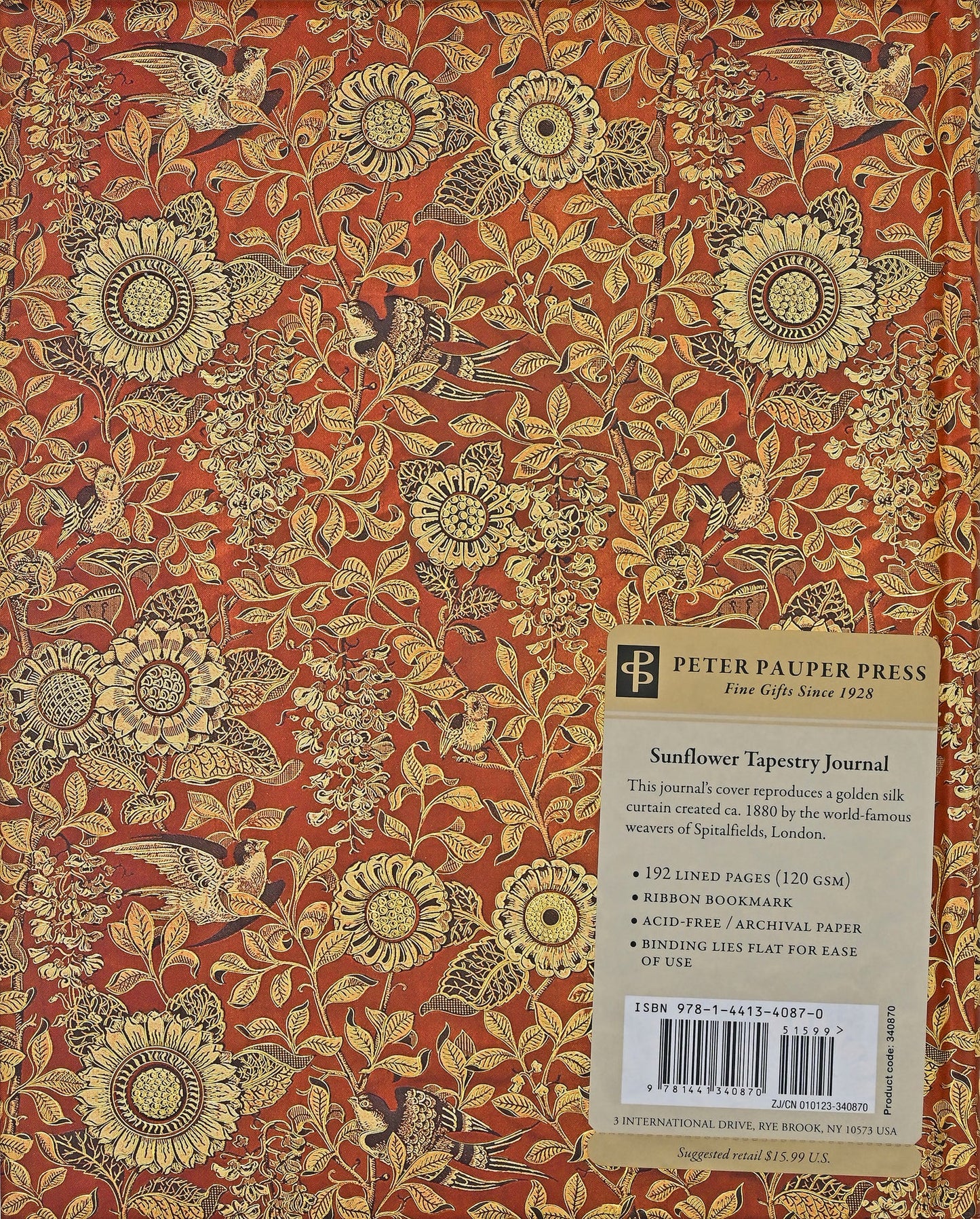 Sunflower Tapestry Oversize Journal