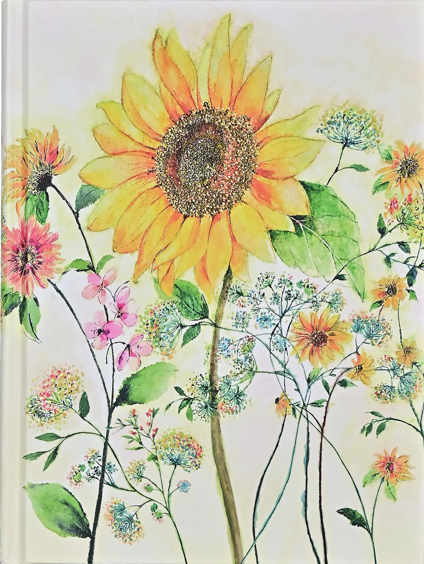 Watercolor Sunflower Journal