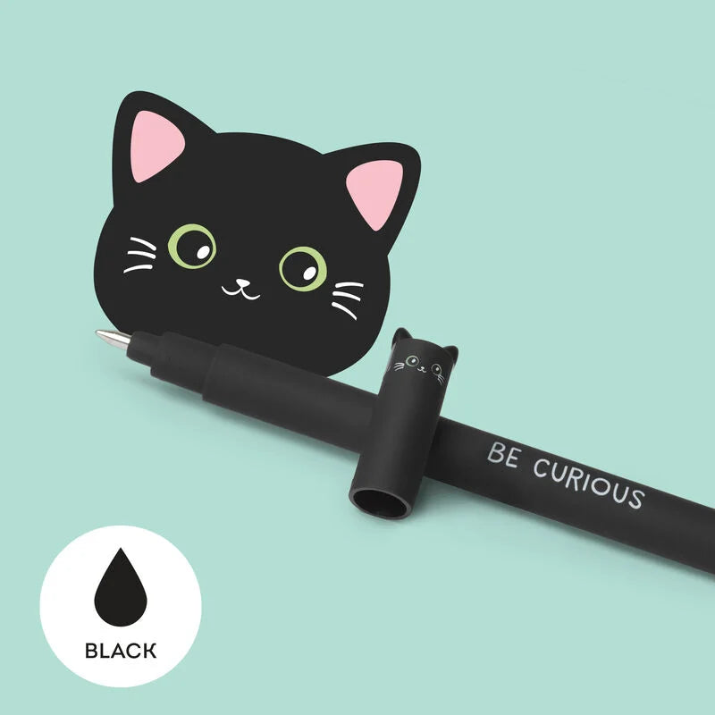 Erasable Gel Pen "Cat" with Black Ink