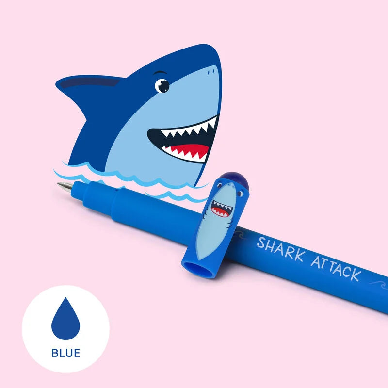 Erasable Gel Pen "Shark" with Blue Ink