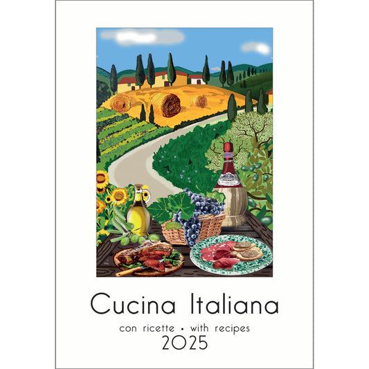 Cucina Italiana Large Wall Calendar 2025