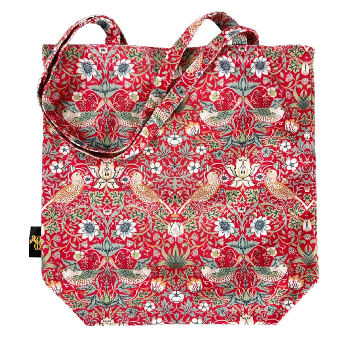 Tote Bag - William Morris - Strawberry Thief Red