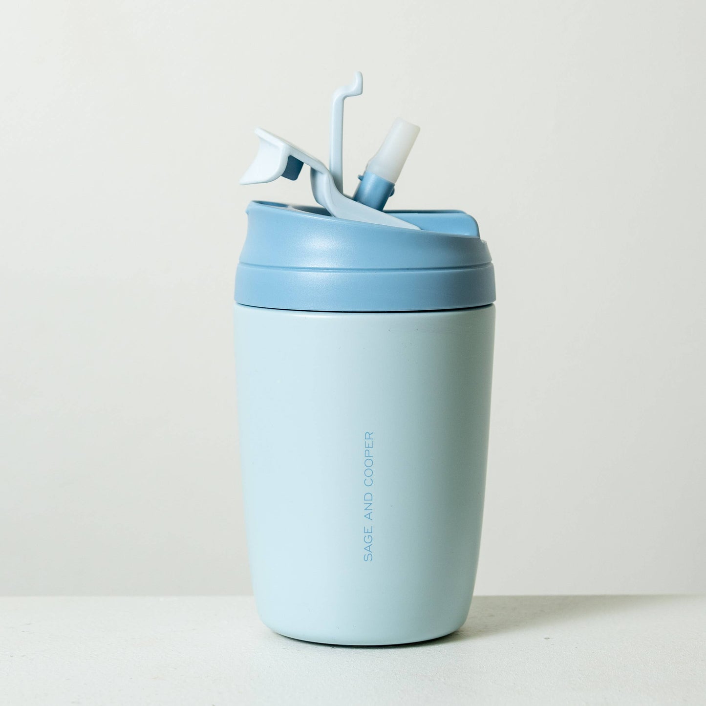 Olive Reusable Cup: Sky/Carolina Blue