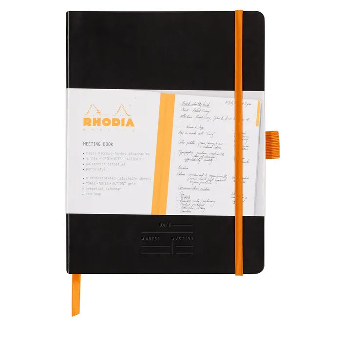 Rhodiarama Meeting Book - A5+ - Black