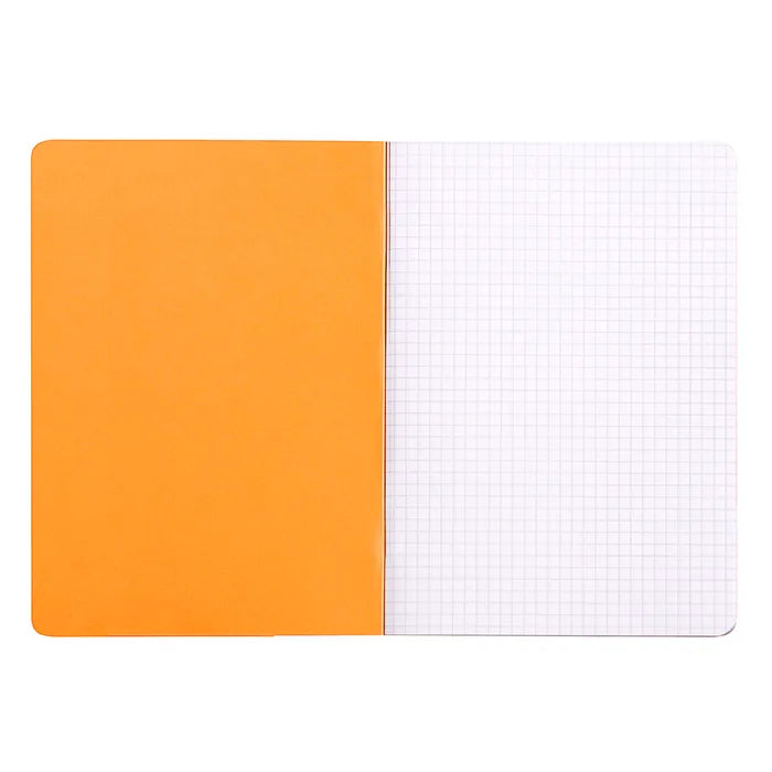 Rhodia Cahier Notebook A5 5x5 Grid Orange