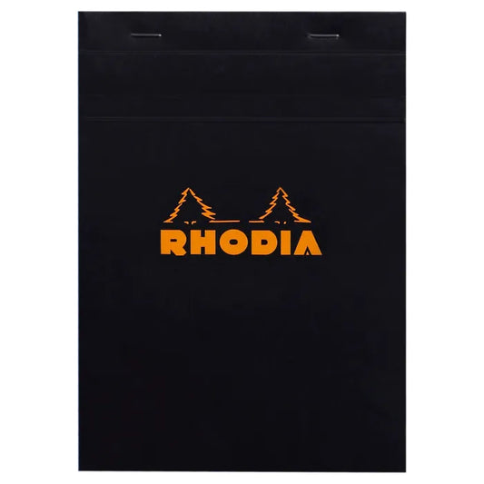 Rhodia - No.18 Pad A4 Ruled with Margin Black