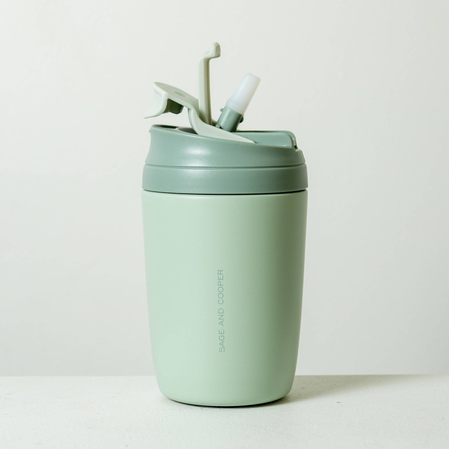 Olive Reusable Cup: Sky/Carolina Blue