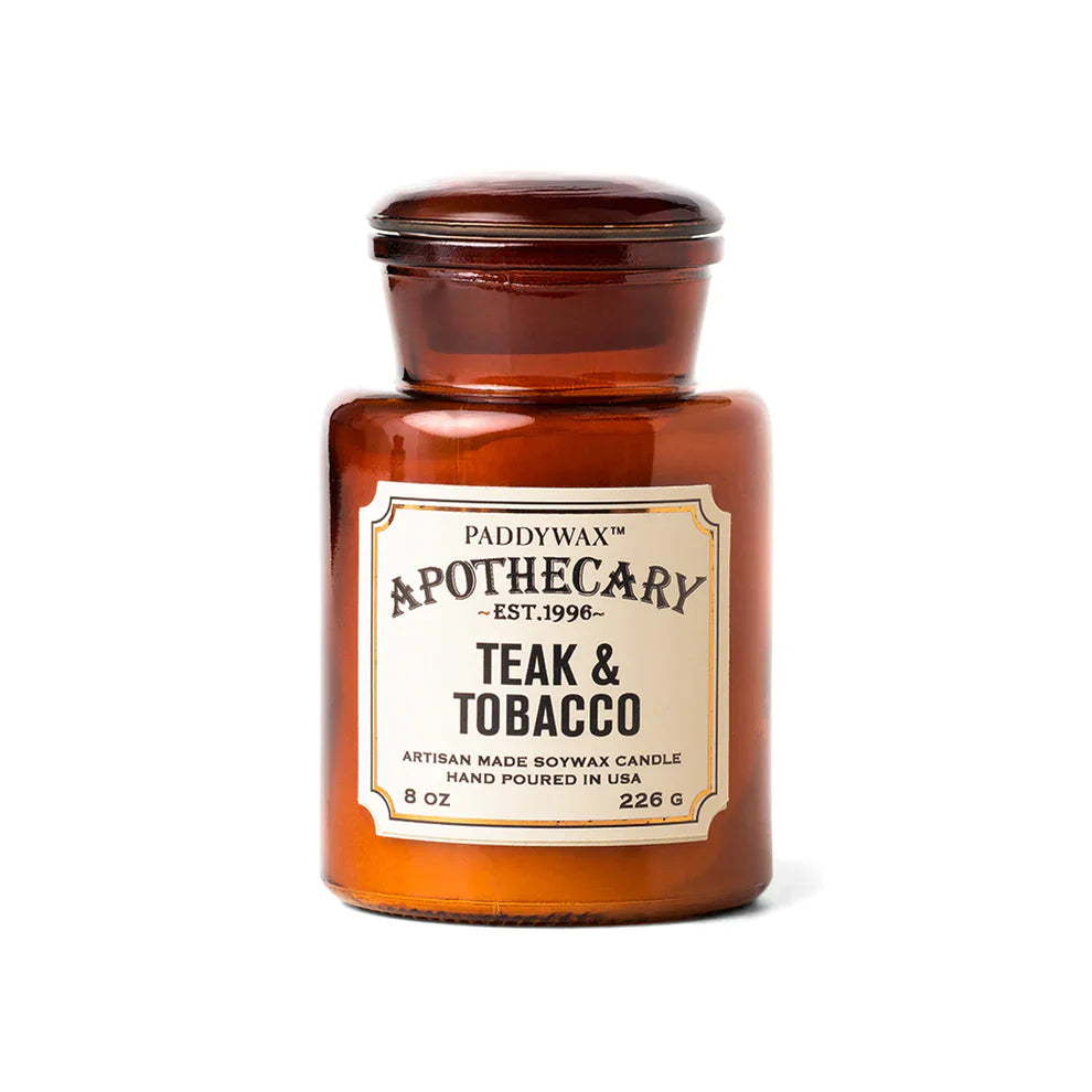 Paddywax Apothecary Candle - Teak & Tobacco