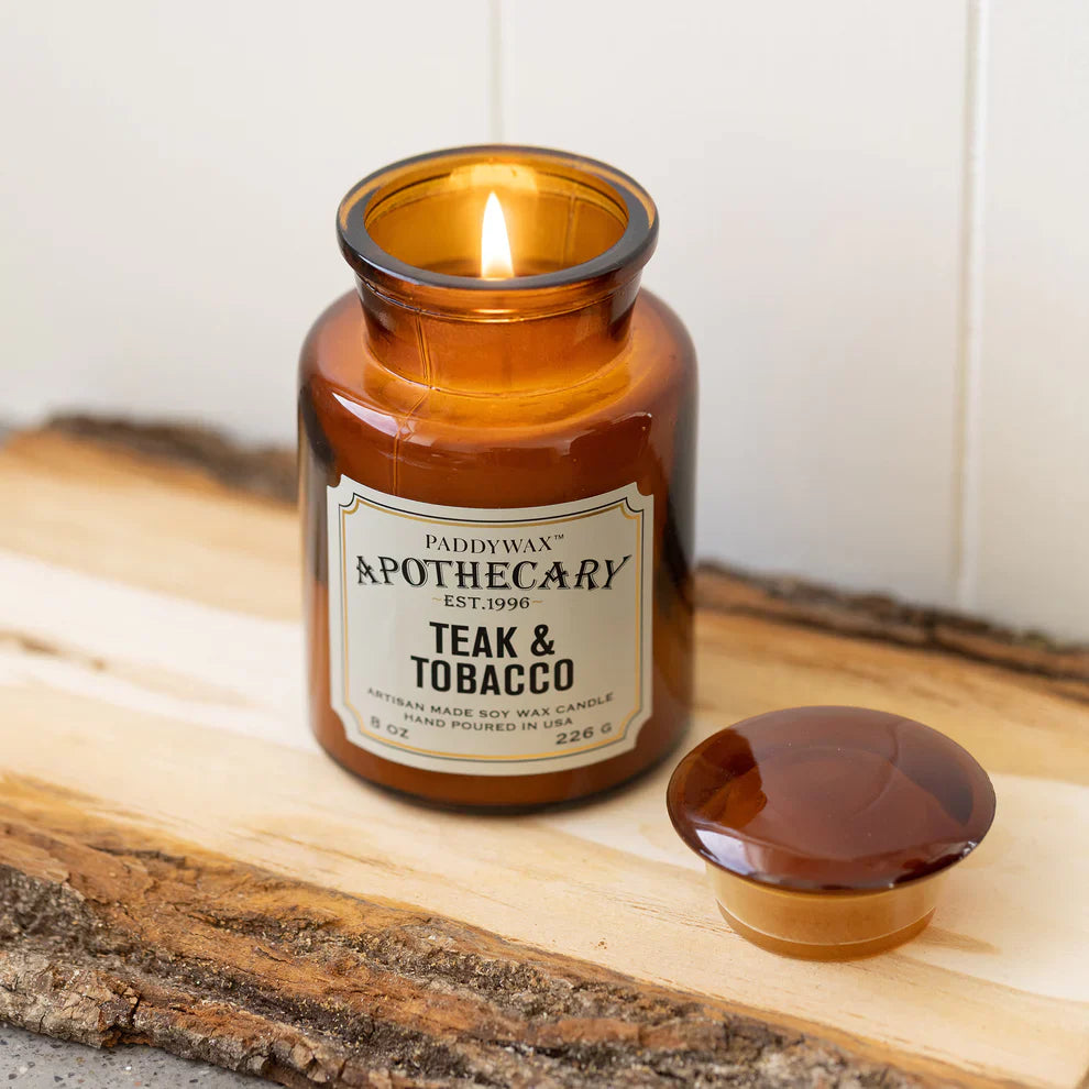 Paddywax Apothecary Candle - Teak & Tobacco